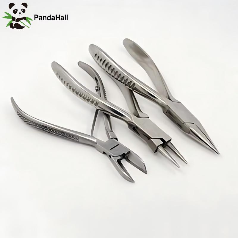 Jewelry Making Pliers Set - PandaHall 3pcs/set Carbon Steel Side-Cutting Pliers