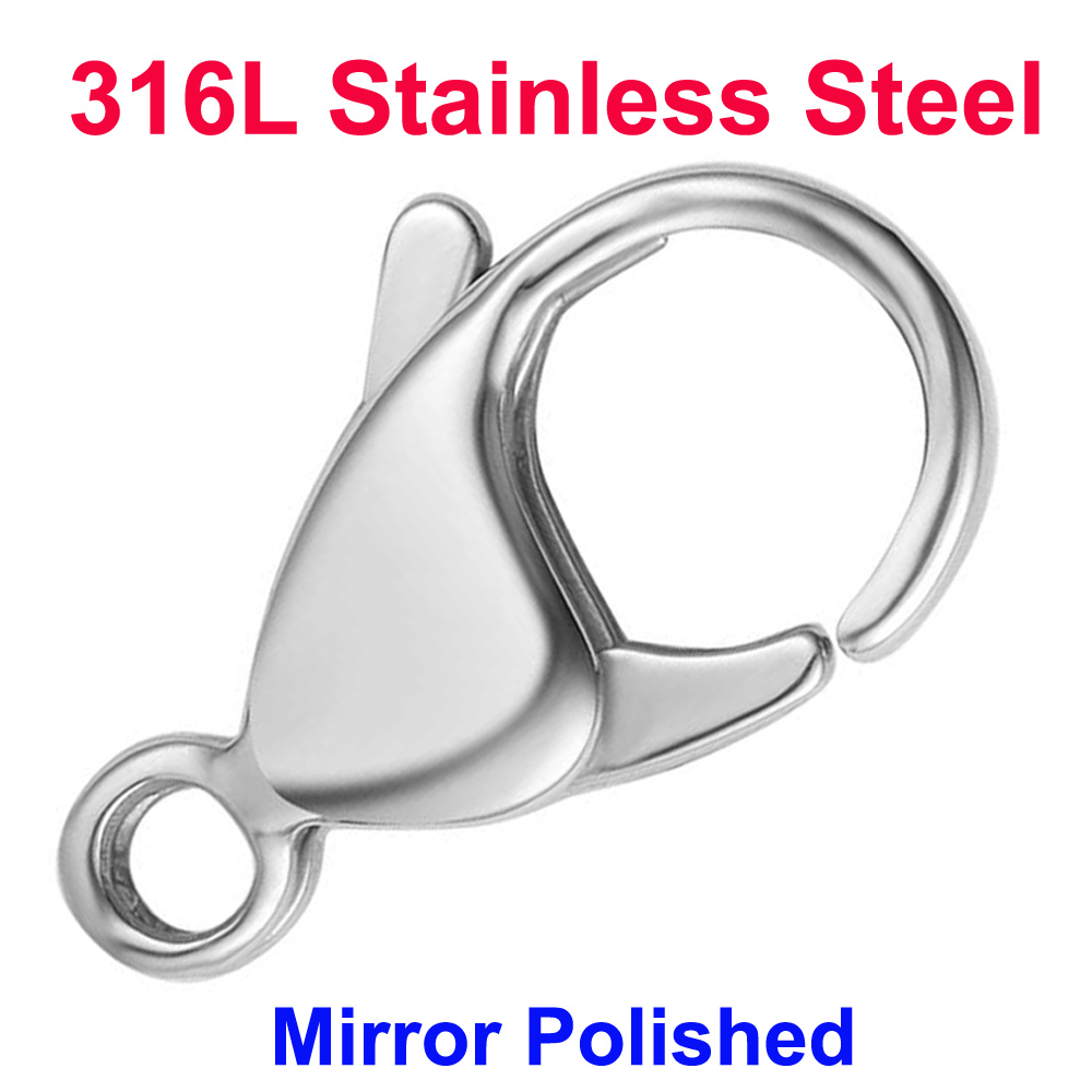 Jewelry Making Gold - 20/30/40 316L Stainless Steel Lobster Clasps