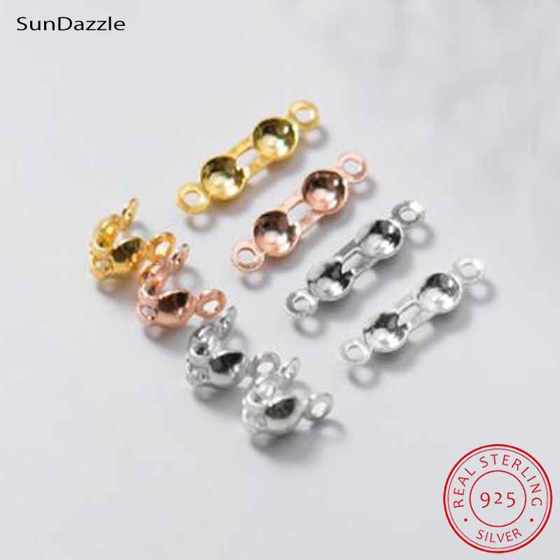 Jewelry Making Gold - 4pcs Genuine Real Pure Solid 925