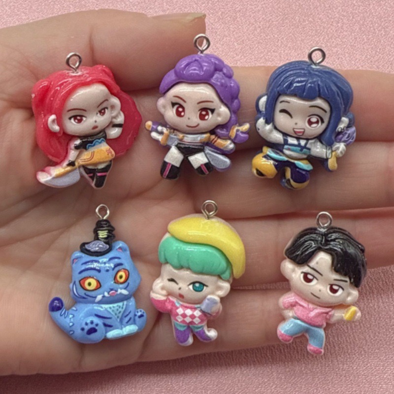 Jewelry Making Birthday Party - 10pcs resin cartoon pendant, DIY jewelry