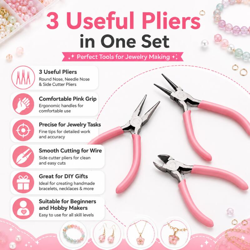 Jewelry Making Pliers Set - 1pcs/set DIY Hand Tool Pliers Set,
