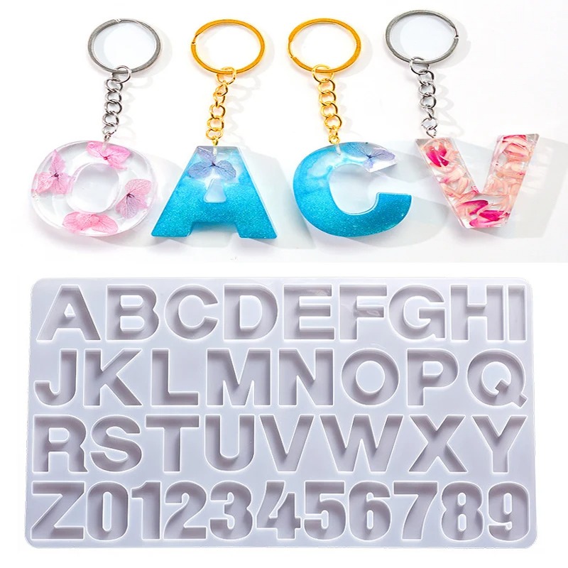 Jewelry Making Mold - Alphabet Epoxy Resin Silicone Mold DIY