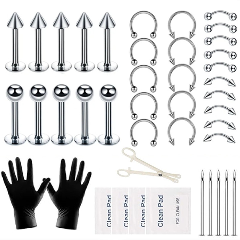 Jewelry Making Needle Nose Pliers - Professional body Piercing Tool Kit Septum