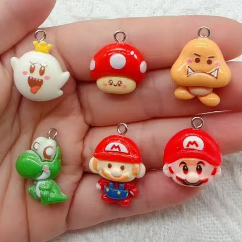 Jewelry Making Birthday Party - 10pcs resin cartoon pendant, DIY jewelry