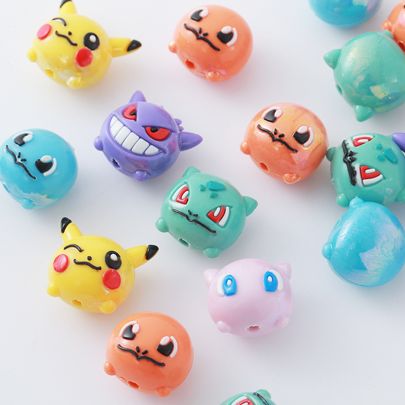 12pcs Pokémon Bead DIY Mobile  - Jewelry Making With Resin 评论和价格