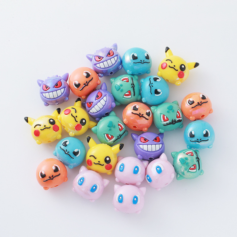 12pcs Pokémon Bead DIY Mobile  - Jewelry Making With Resin 评论和价格