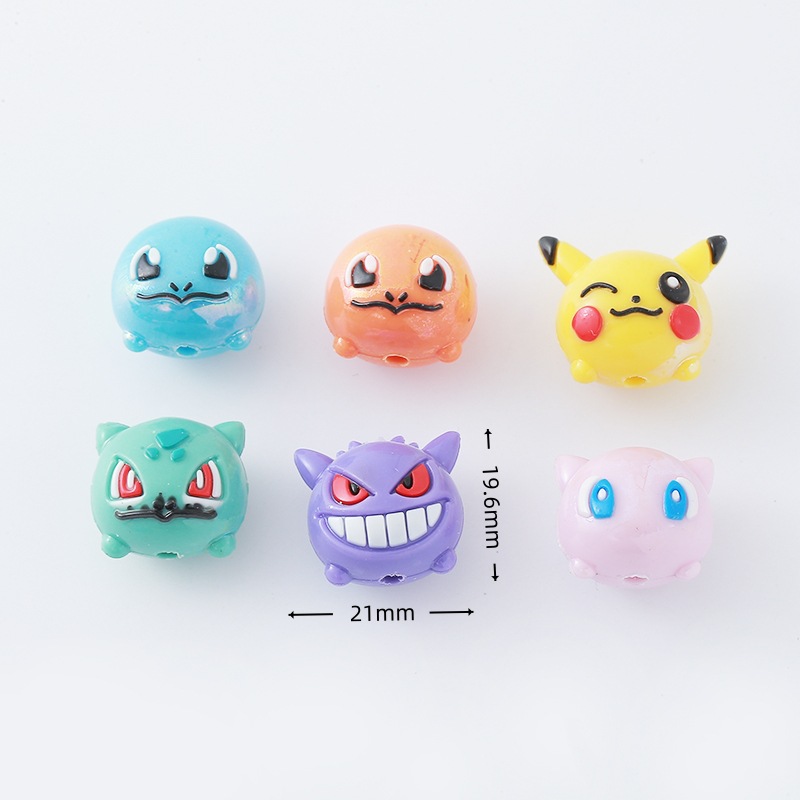 12pcs Pokémon Bead DIY Mobile  - Jewelry Making With Resin 评论和价格