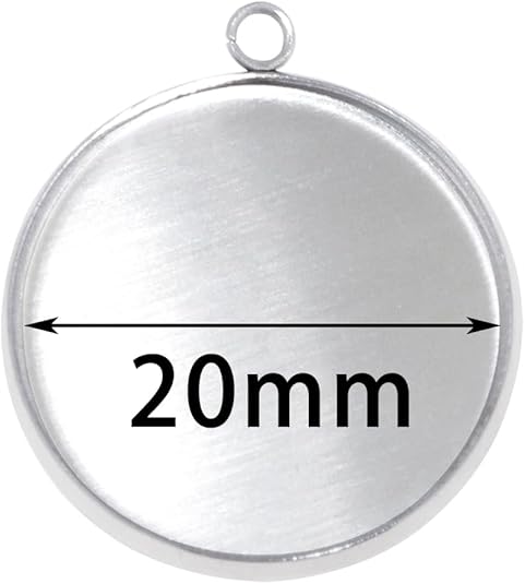 20 Pieces Stainless Steel Roun - Jewelry Making With Resin 评论和价格