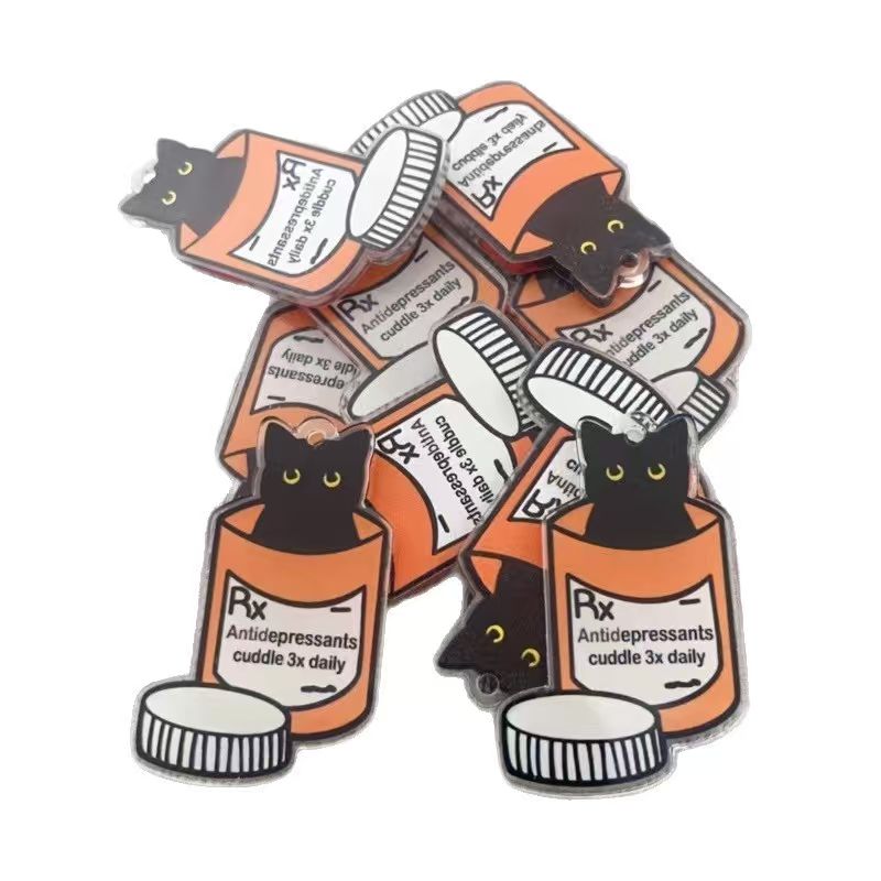 10pcs acrylic medicine cat pen - Jewelry Making Birthday Party 评论和价格