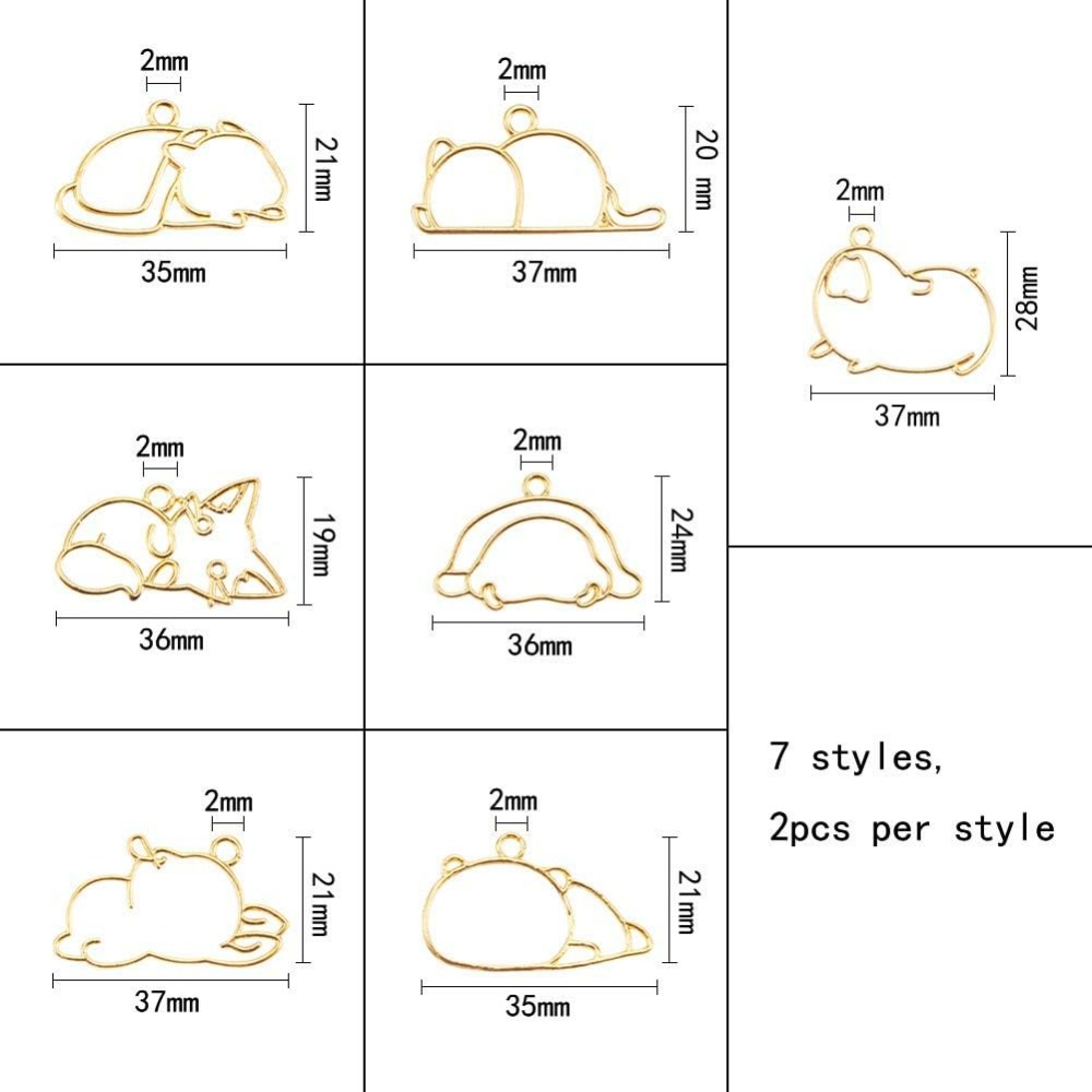14pcs Hibernator Theme Open Be - Jewelry Making With Resin 评论和价格