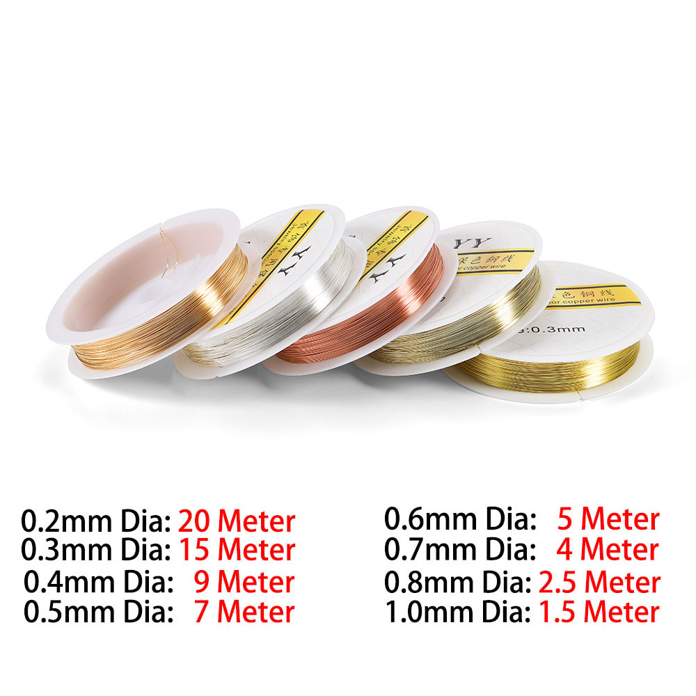 1Roll Gold Color Copper Wire 0 - Jewelry Making Pliers Set 评论和价格
