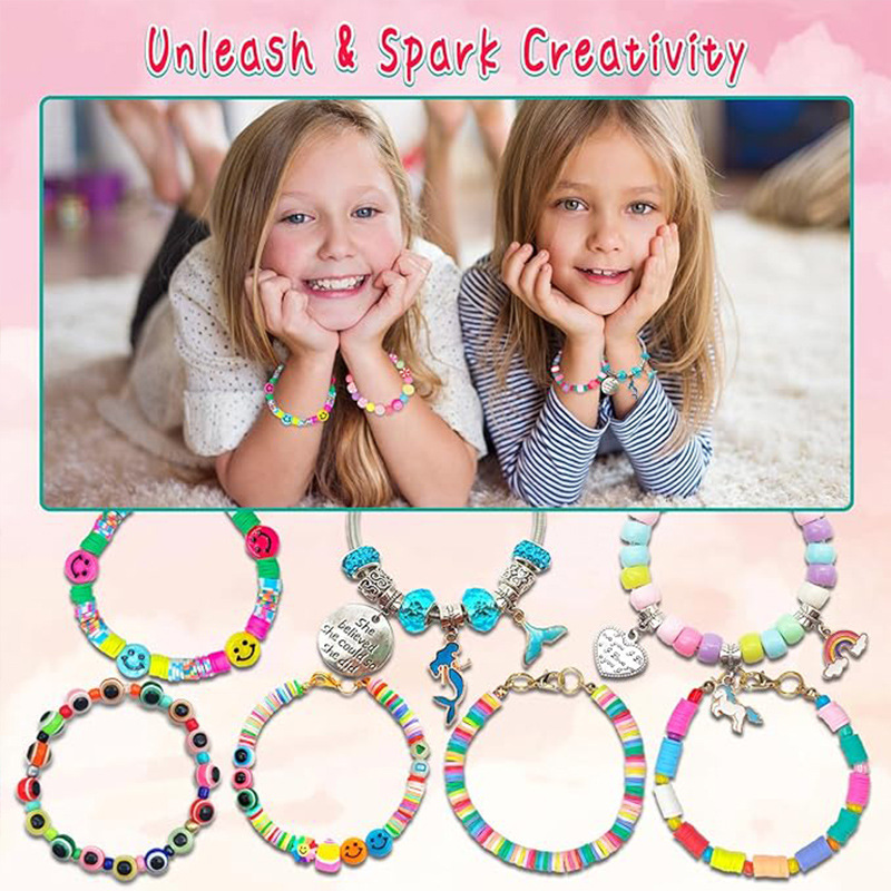 3400pcs Beads Charms Jewelry M - Jewelry Making Birthday Party 评论和价格