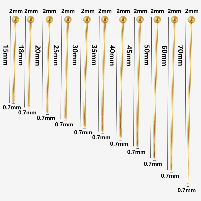 50pcs/Lot 18K Gold Plated Ball - Jewelry Making Jig 评论和价格