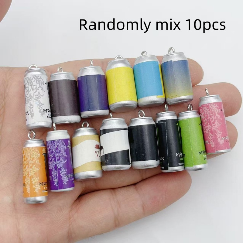10Pcs Mini Simulation Beverage - Jewelry Making With Resin 评论和价格