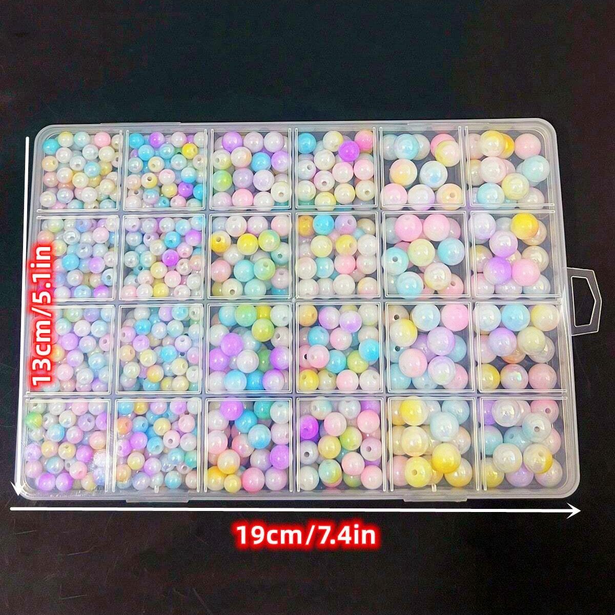 800pcs/24 grid set box 6mm/8mm - Jewelry Making Birthday Party 评论和价格