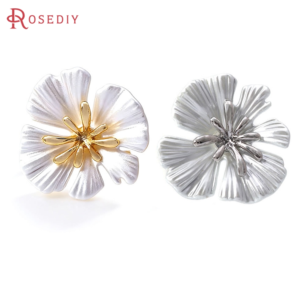 18K Gold Color Brass Flower St - Jewelry Making Gold 评论和价格