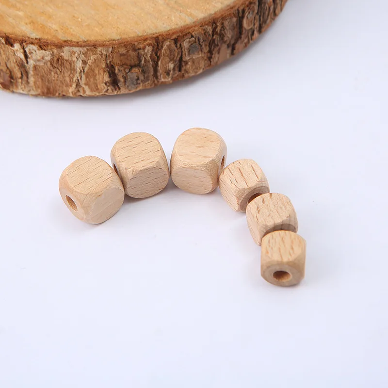 200pcs Cube Wooden Square Bead - Jewelry Making 3 Year Old 评论和价格