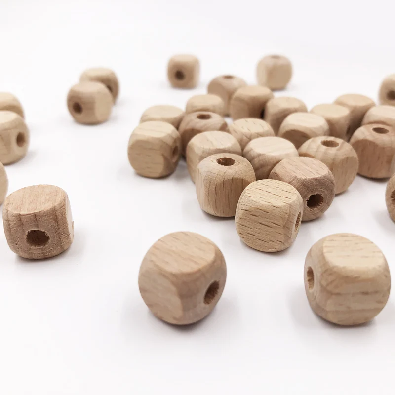 200pcs Cube Wooden Square Bead - Jewelry Making 3 Year Old 评论和价格