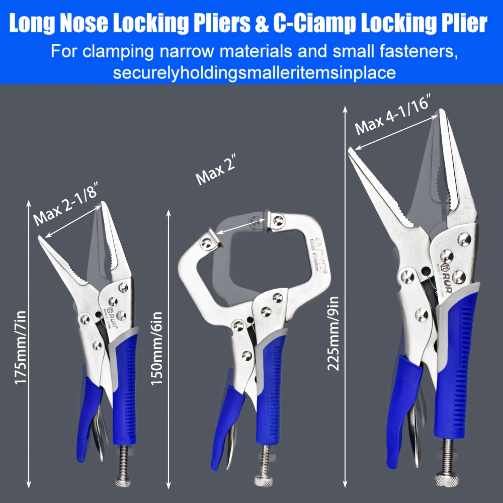 Tools Set 6pcs Locking Pliers  - Jewelry Making Needle Nose Pliers 评论和价格