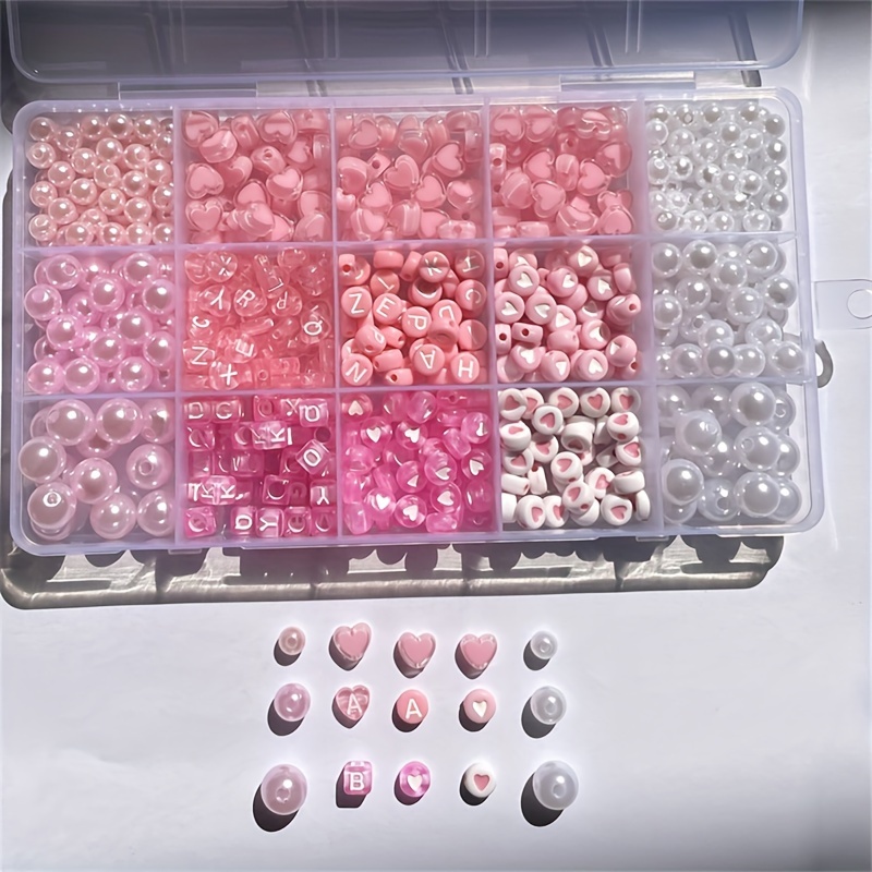 10-Piece Pink Alphabet Box, Ac - Jewelry Making Online 评论和价格