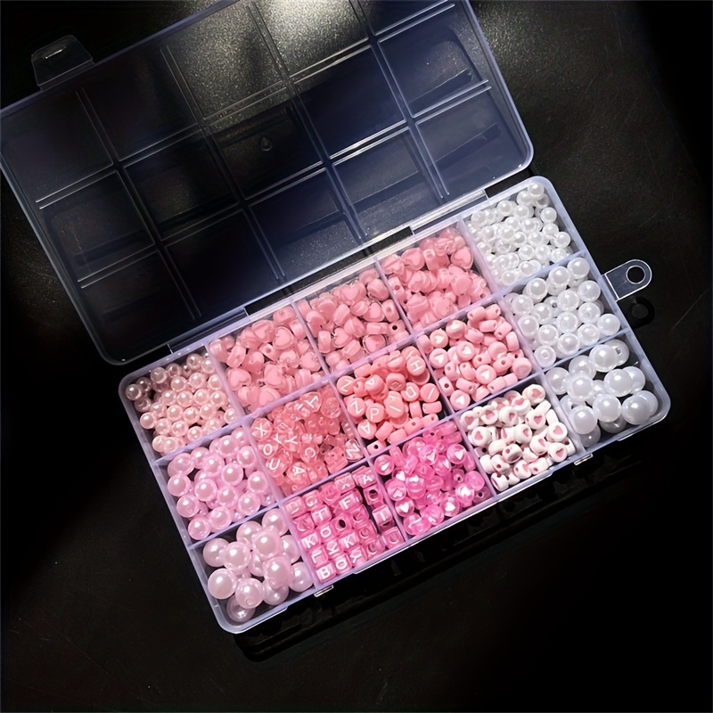 10-Piece Pink Alphabet Box, Ac - Jewelry Making Online 评论和价格
