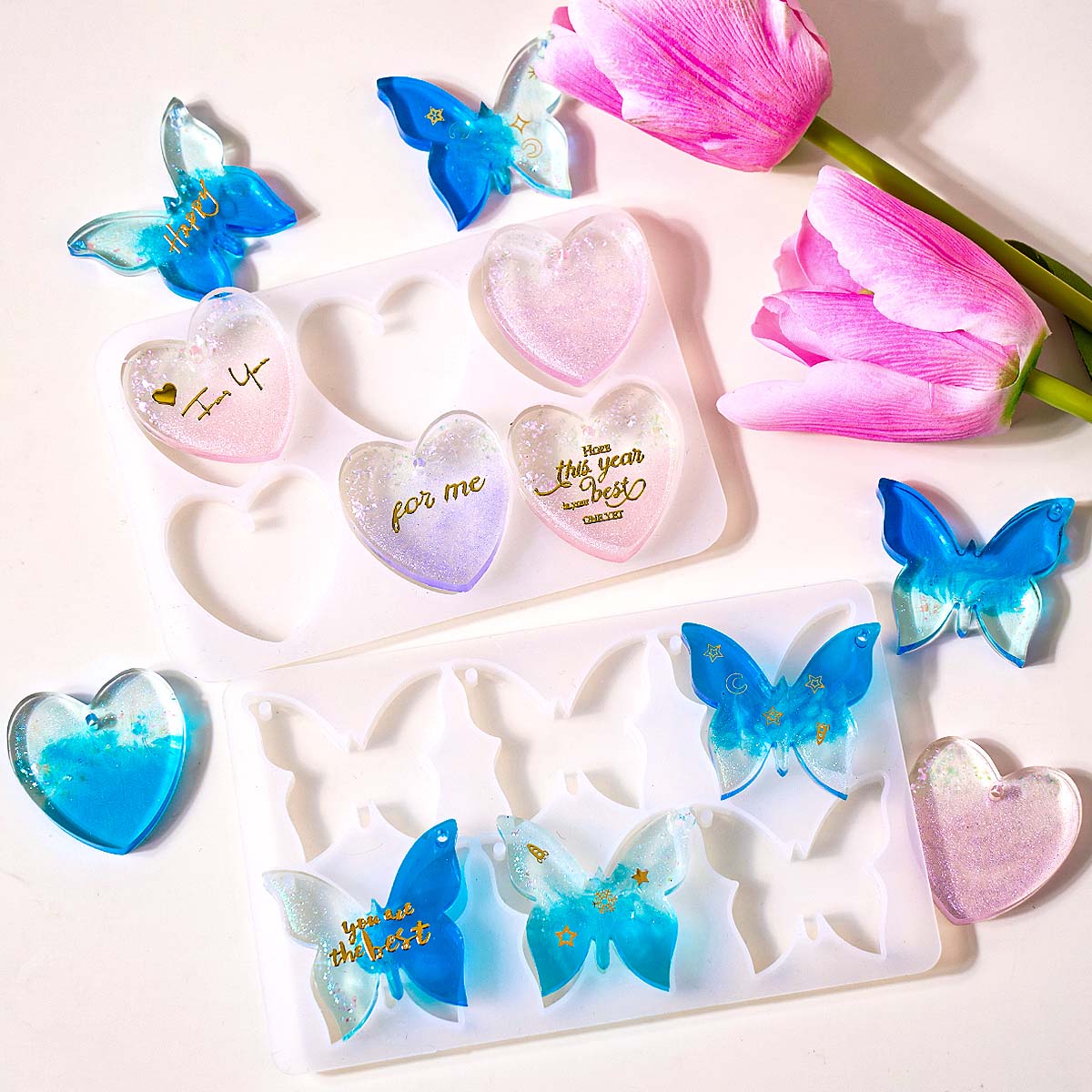 Six-hole with Holes Earring Si - Jewelry Making Mold 评论和价格