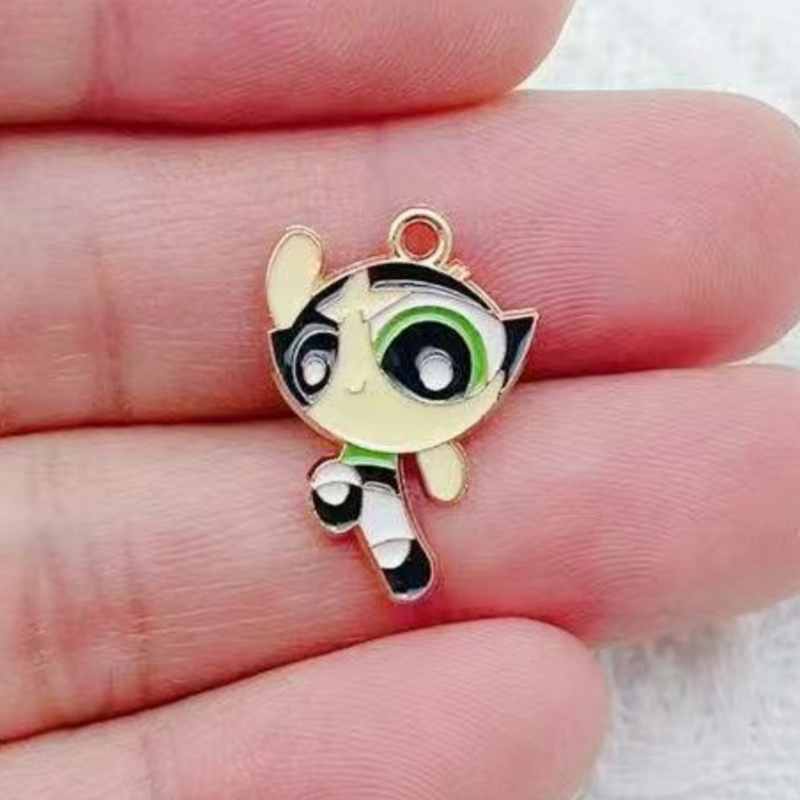 10pcs Alloy Oil-Dripping Carto - Jewelry Making Birthday Party 评论和价格