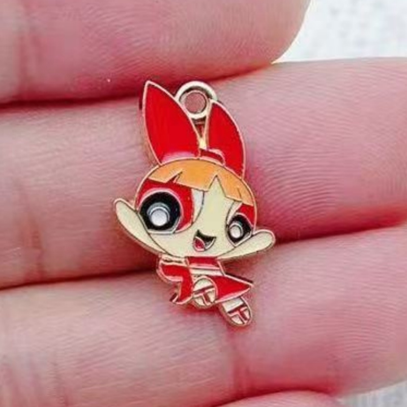 10pcs Alloy Oil-Dripping Carto - Jewelry Making Birthday Party 评论和价格