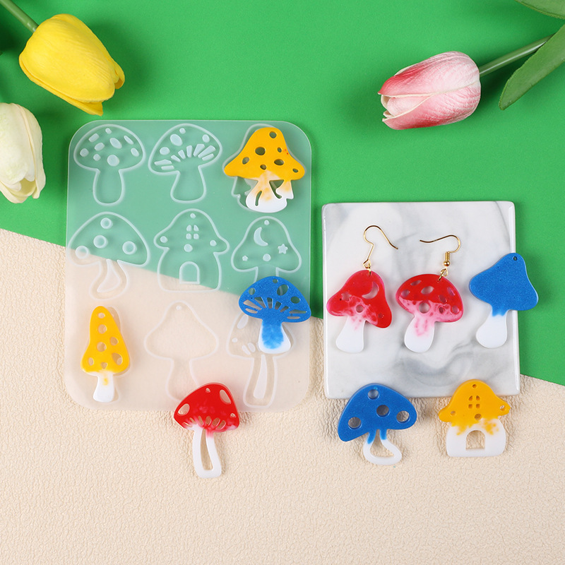 Multi Style Mushrooms Earring  - Jewelry Making Mold 评论和价格