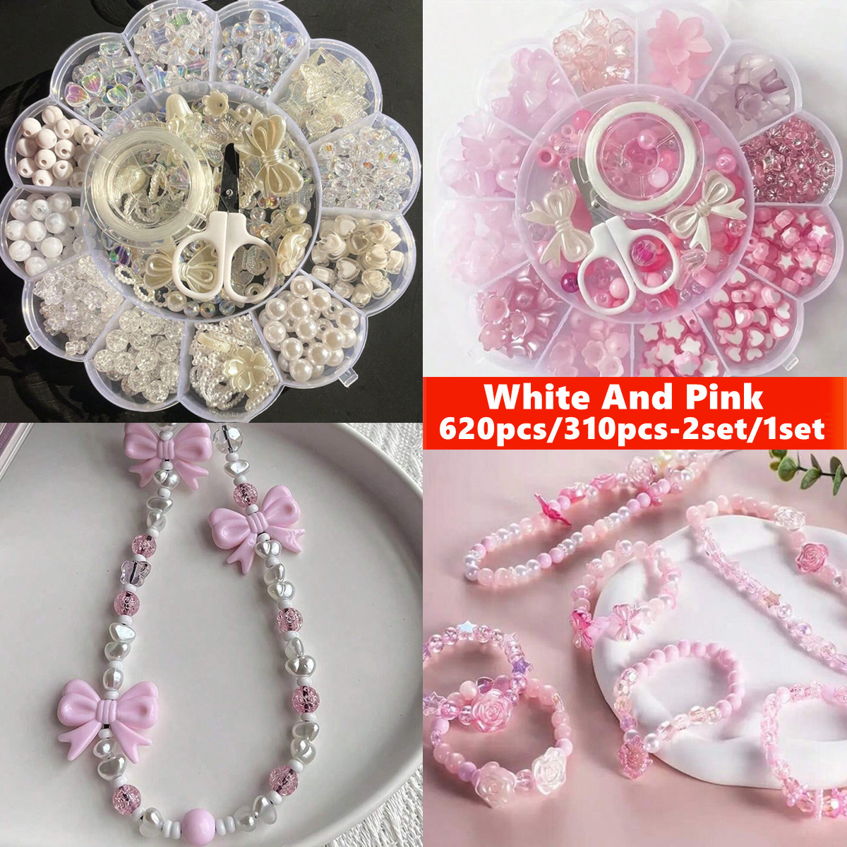 2Set/1Set 13 Grids Acrylic Flo - Jewelry Making Birthday Party 评论和价格