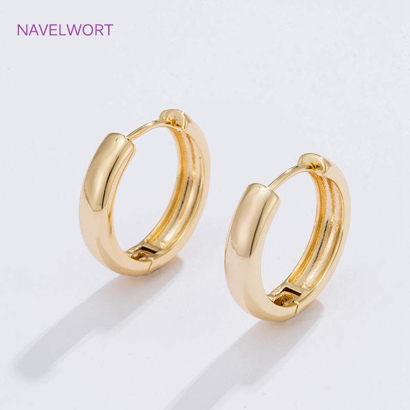 6 Sizes Gold Plated Circle Hoo - Jewelry Making Gold 评论和价格