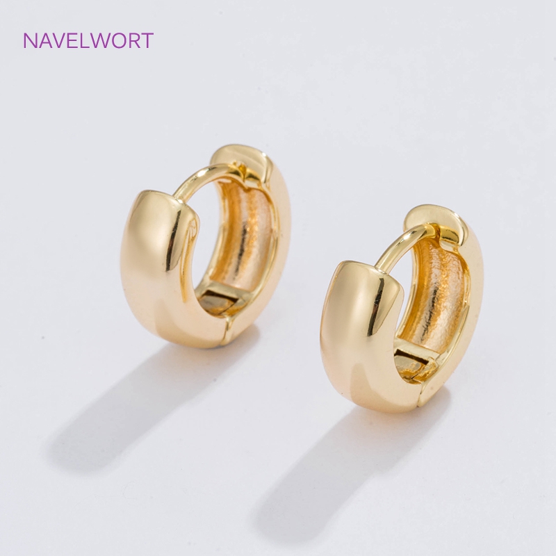 6 Sizes Gold Plated Circle Hoo - Jewelry Making Gold 评论和价格