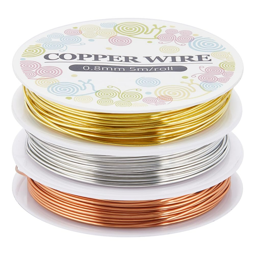 12.8M Copper Jewelry Wire 0.8m - Jewelry Making Online 评论和价格
