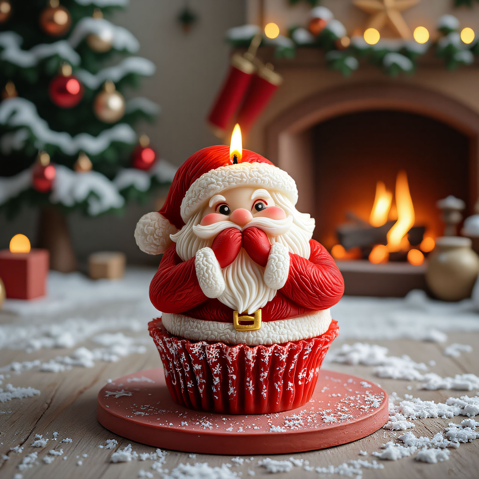 Santa Claus and Elk Candle Mak - Jewelry Making Mold 评论和价格