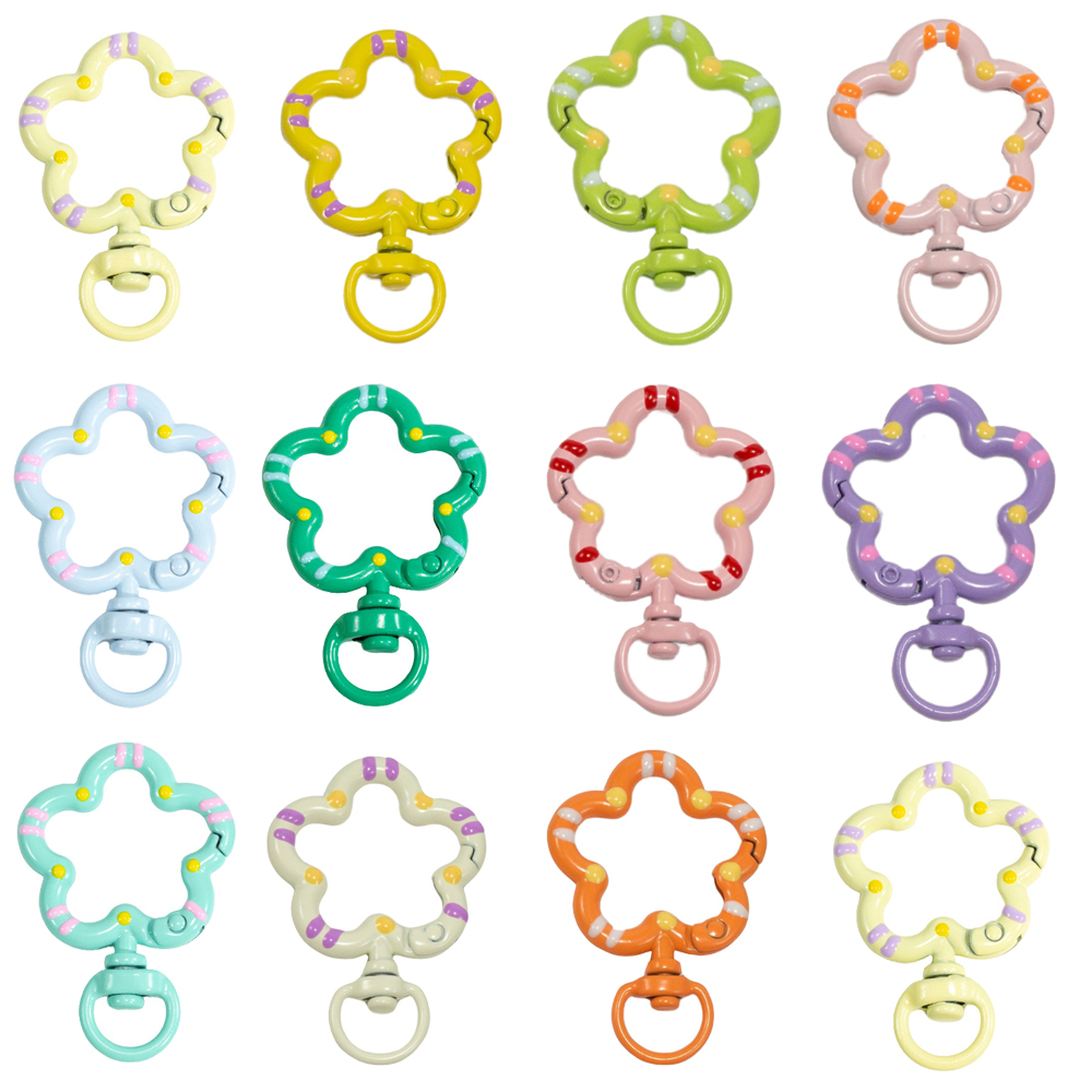 5pcs Flower Metal Lobster Claw - Jewelry Making Designs 评论和价格