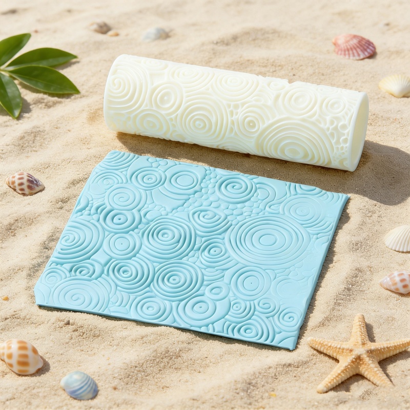 Spiral Swirl Clay Texture Roll - Jewelry Making Mold 评论和价格