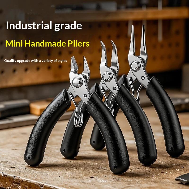 Stainless Steel Curved Mini Ne - Jewelry Making Needle Nose Pliers 评论和价格