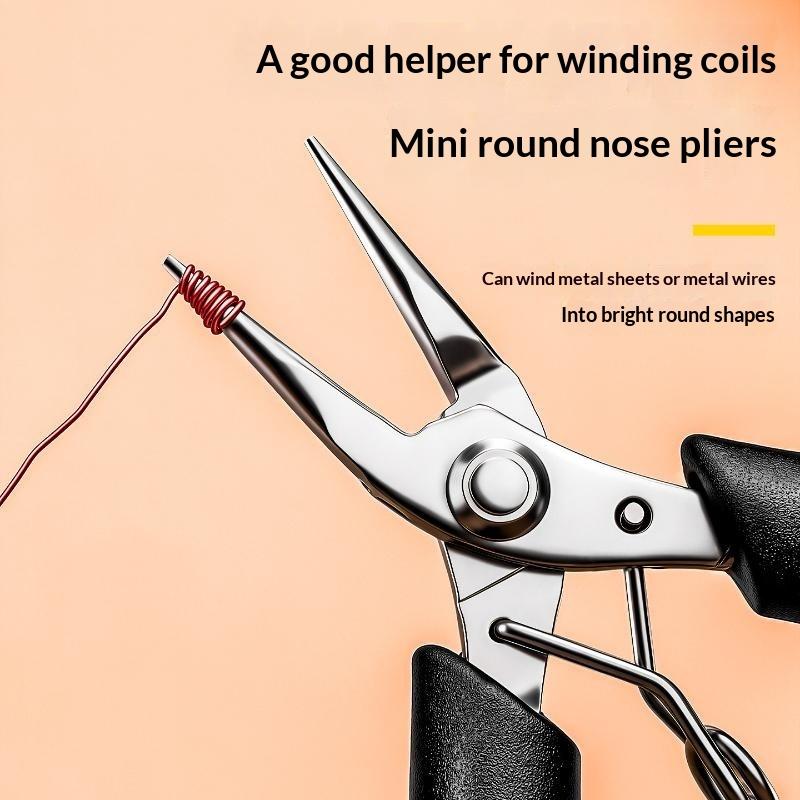 Stainless Steel Curved Mini Ne - Jewelry Making Needle Nose Pliers 评论和价格