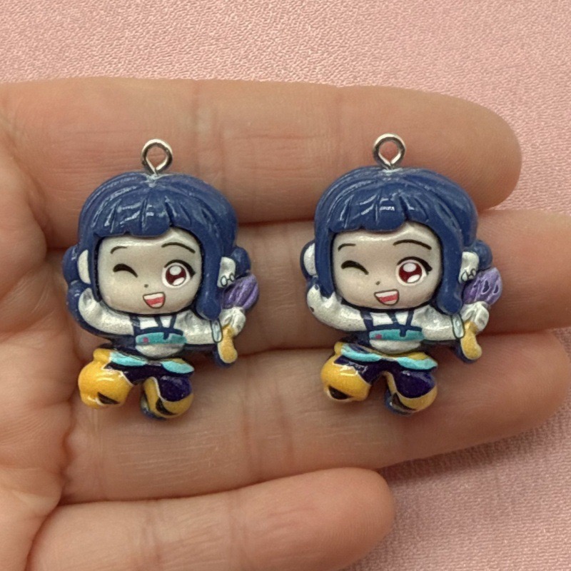 10pcs resin cartoon pendant, D - Jewelry Making Birthday Party 评论和价格