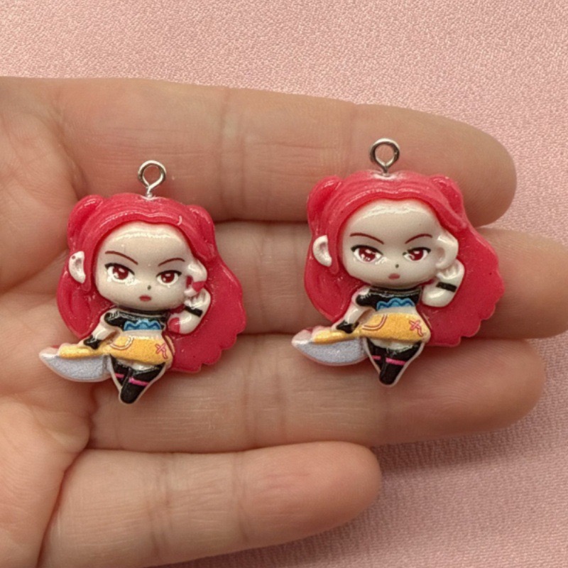10pcs resin cartoon pendant, D - Jewelry Making Birthday Party 评论和价格