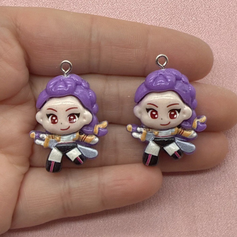 10pcs resin cartoon pendant, D - Jewelry Making Birthday Party 评论和价格