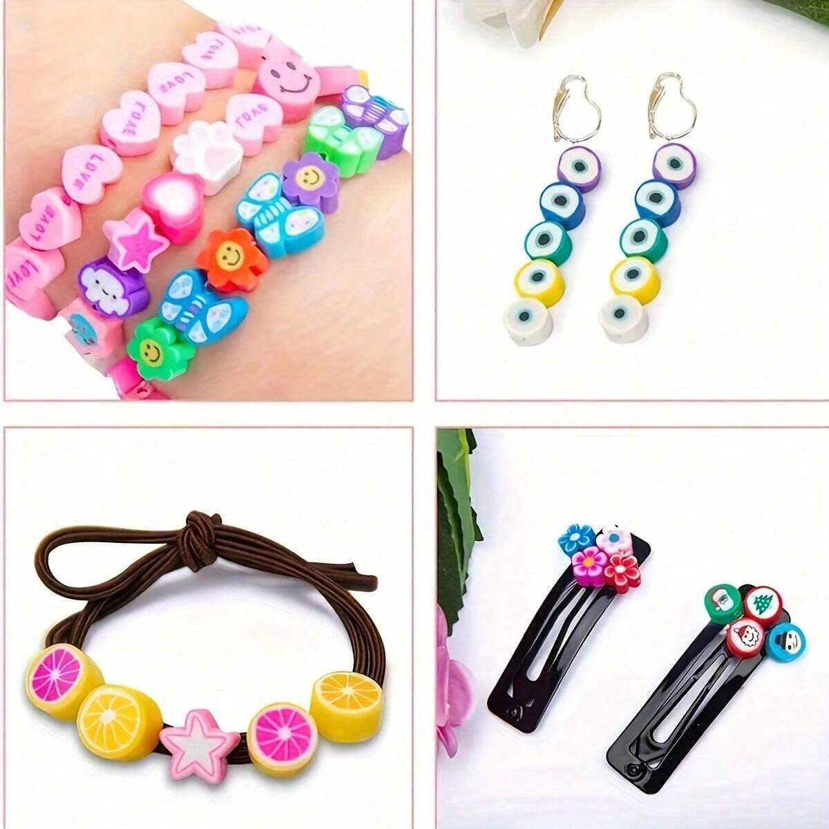 1450/1200/250pcs Polymer Clay  - Jewelry Making Birthday Party 评论和价格