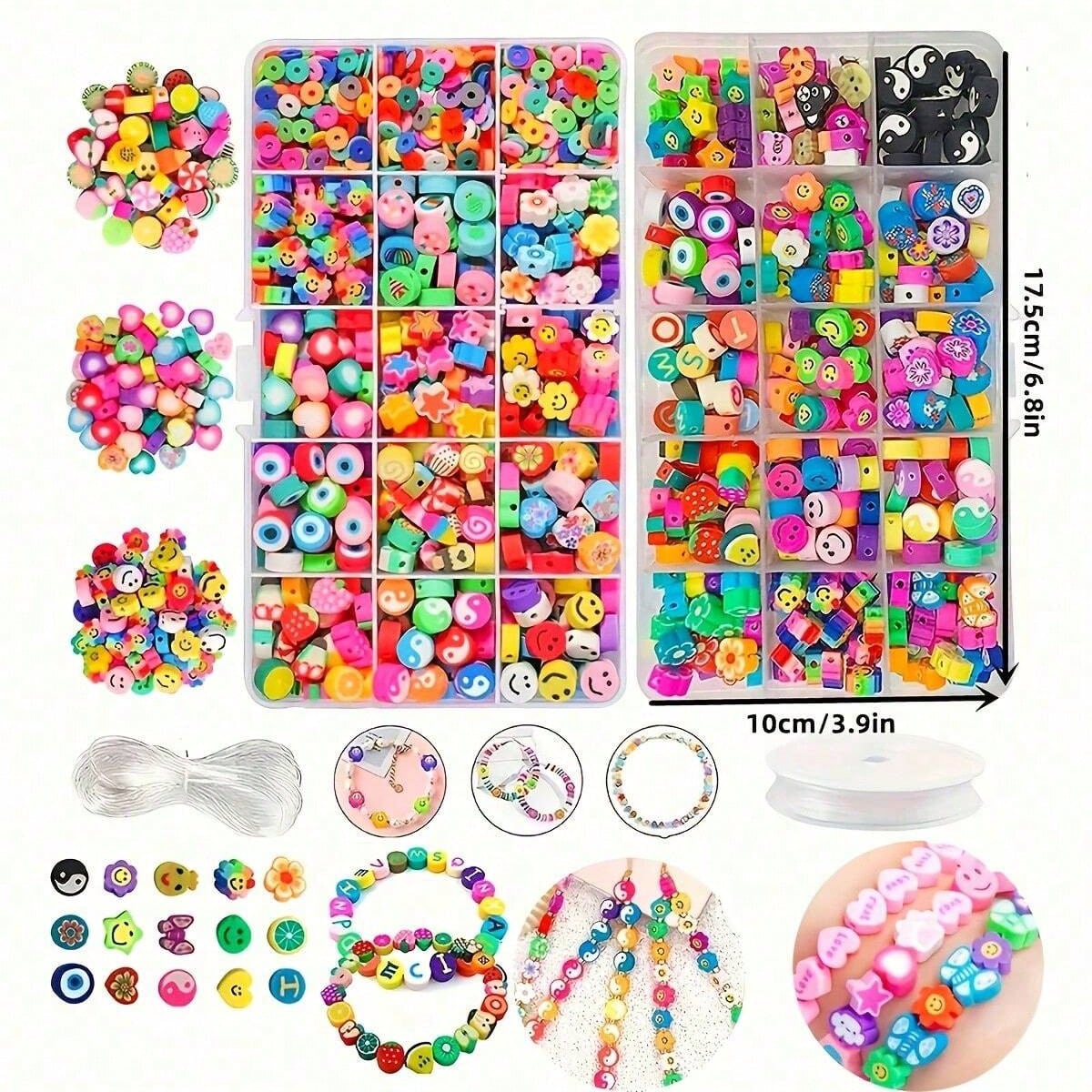 1450/1200/250pcs Polymer Clay  - Jewelry Making Birthday Party 评论和价格