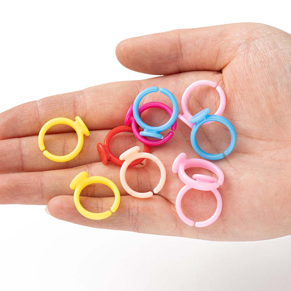 100pcs Clear Plastic Adjustabl - Jewelry Making 3 Year Old 评论和价格