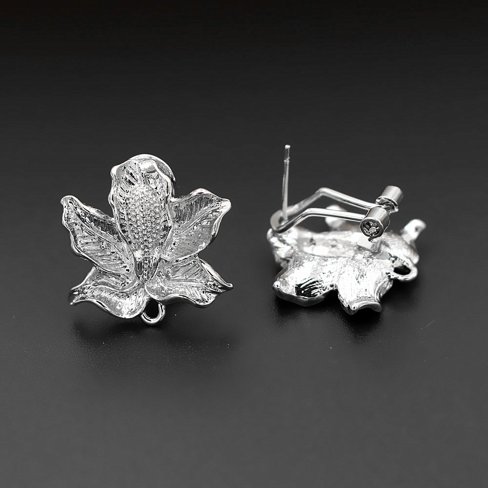 10pair Clip Earrings Post with - Jewelry Making Dubai 评论和价格