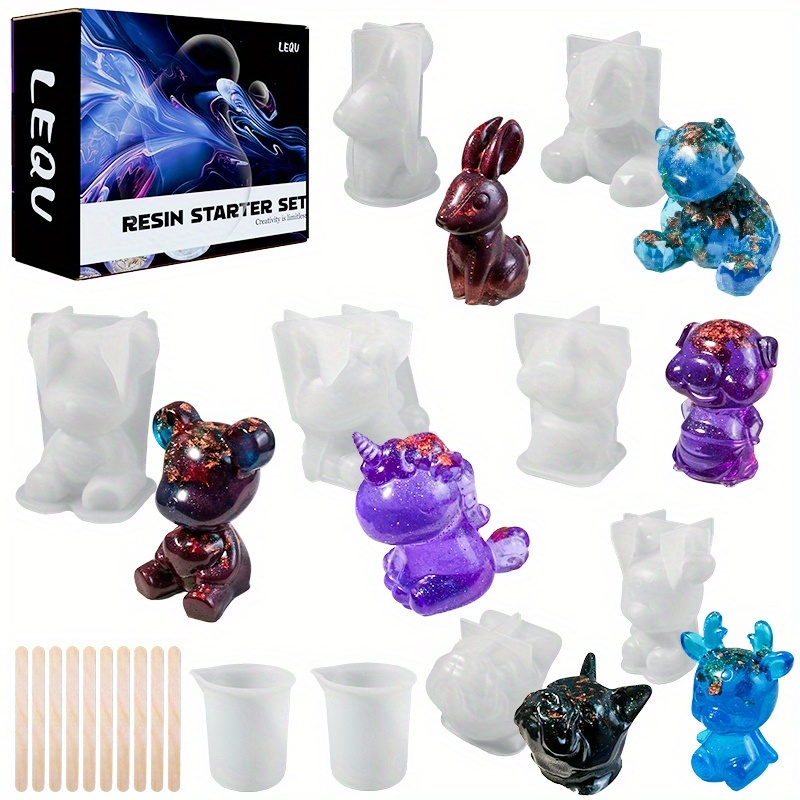 19pcs Resin-Made Mold Set, Sui - Jewelry Making Mold 评论和价格