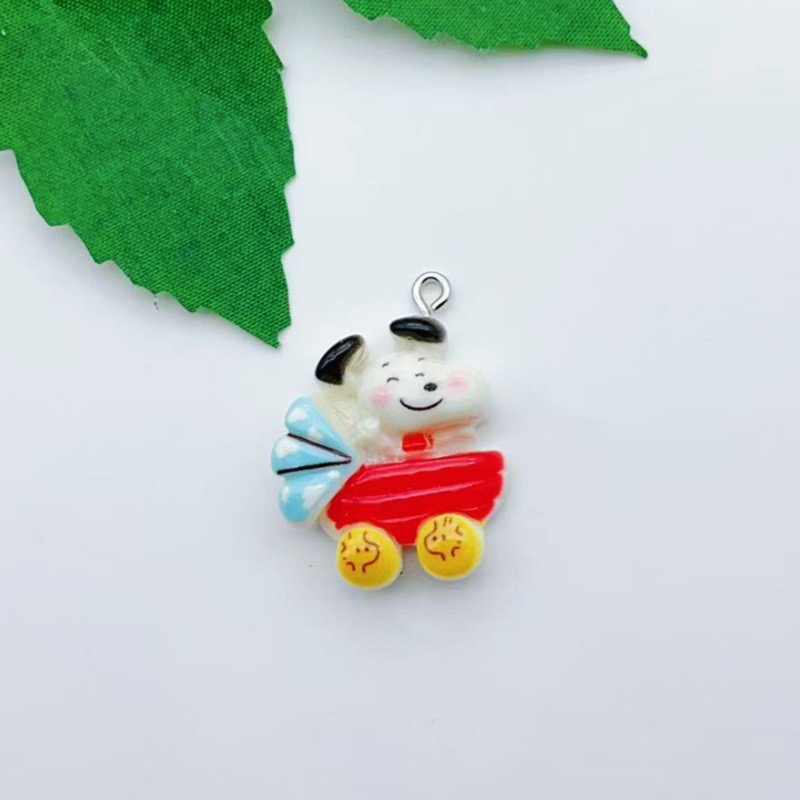 12pcs resin cartoon dog pendan - Jewelry Making Birthday Party 评论和价格