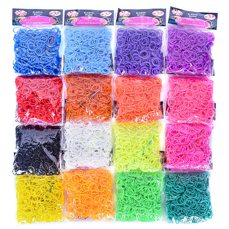 600 pieces Colorful Rubber Ban - Jewelry Making Online 评论和价格