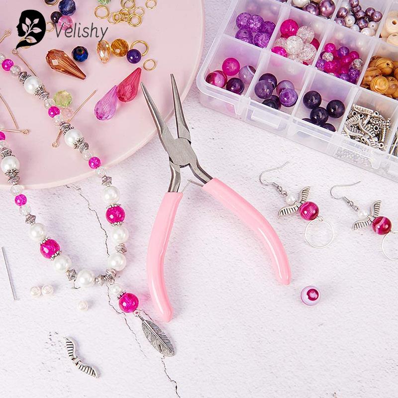 1PC Mini Pliers Diagonal Round - Jewelry Making Needle Nose Pliers 评论和价格