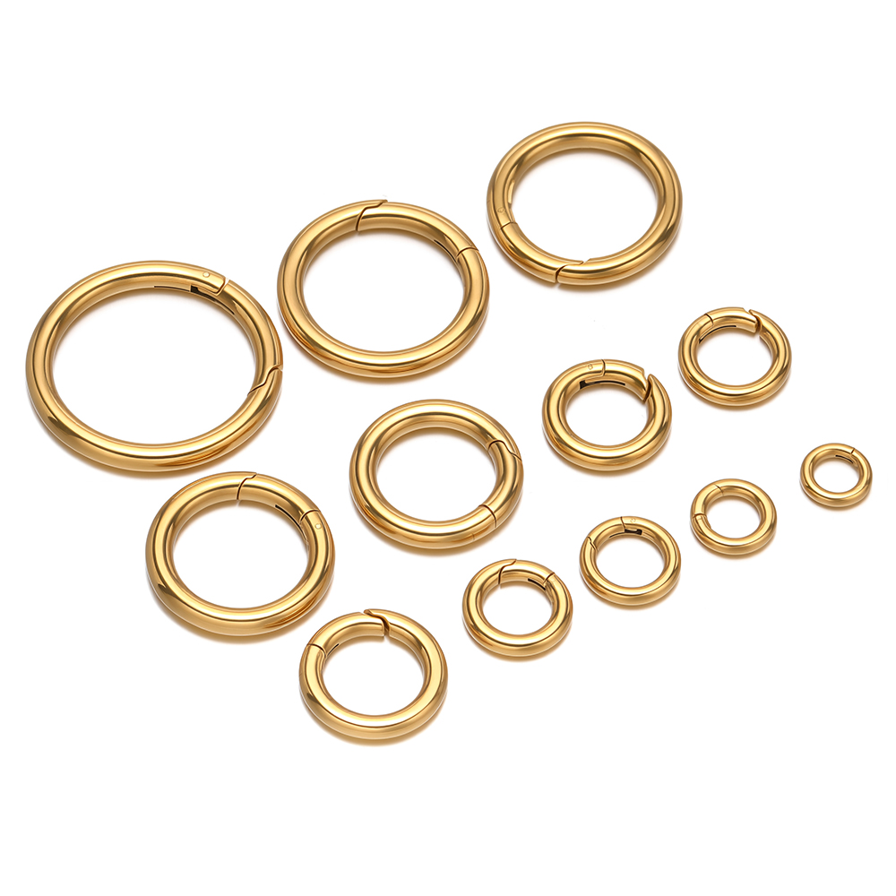 2Pcs/Lot Round Spring Clasps S - Jewelry Making Gold 评论和价格